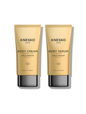 KNESKO Firming Body Serum & Cream Duo with full-size Body Serum and Body Cream, 5 oz / 150 mL each