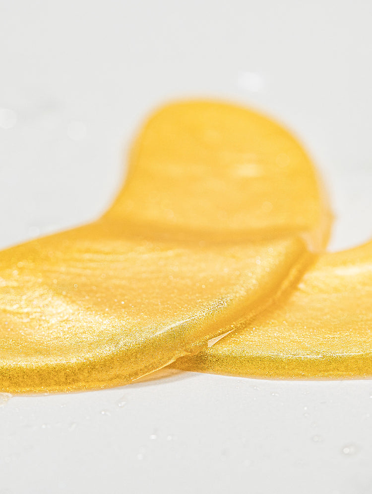 Close up of a knesko eye mask on a white background