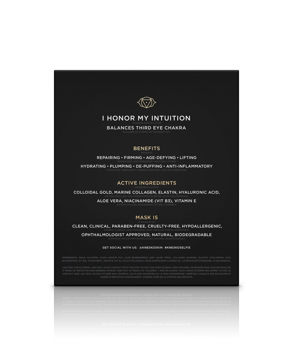 Back of the Nano Gold Repair Neck and Decollete Mask box.
