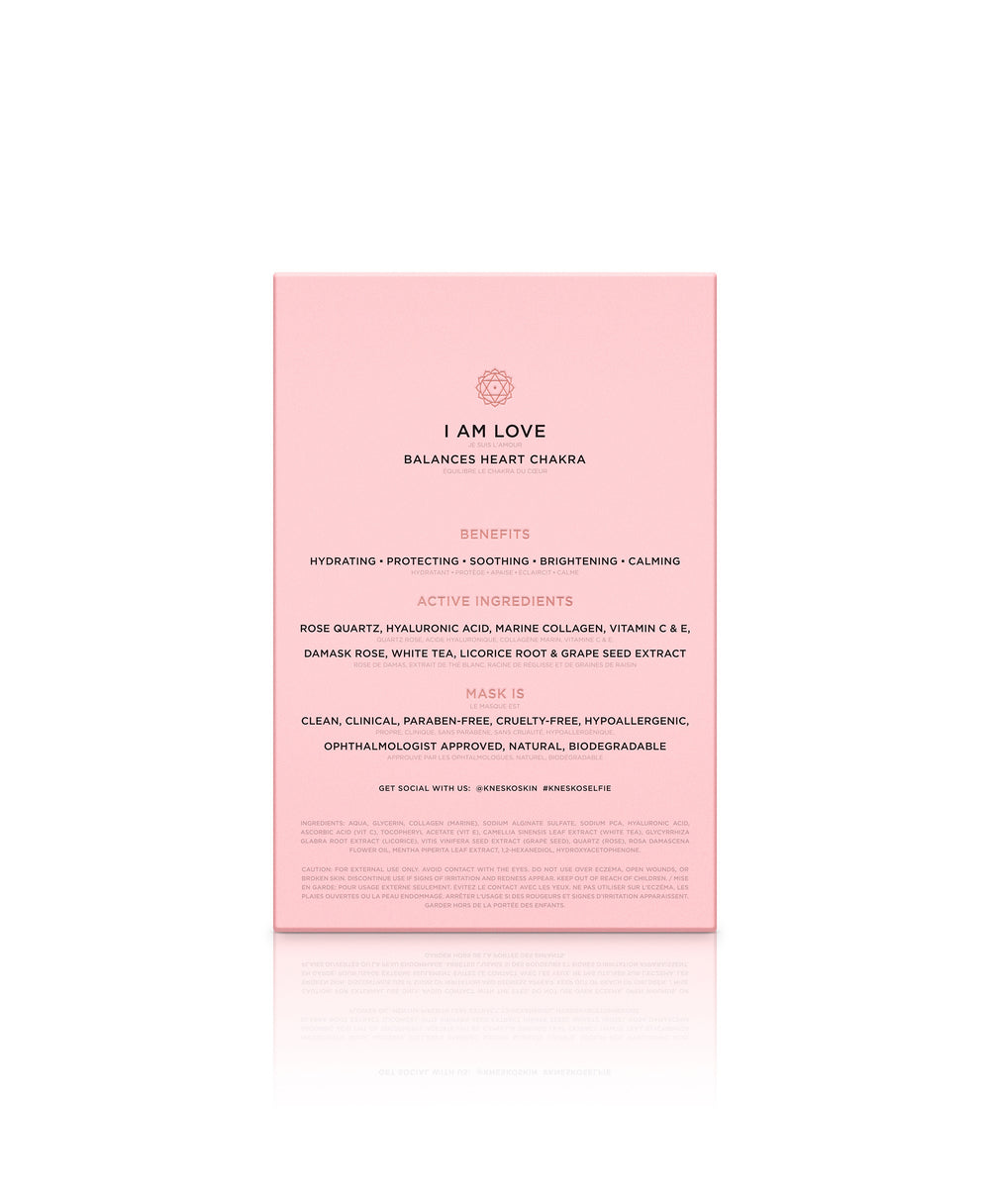 Back of the Rose Quartz Antioxidant Collagen Eye Mask box.