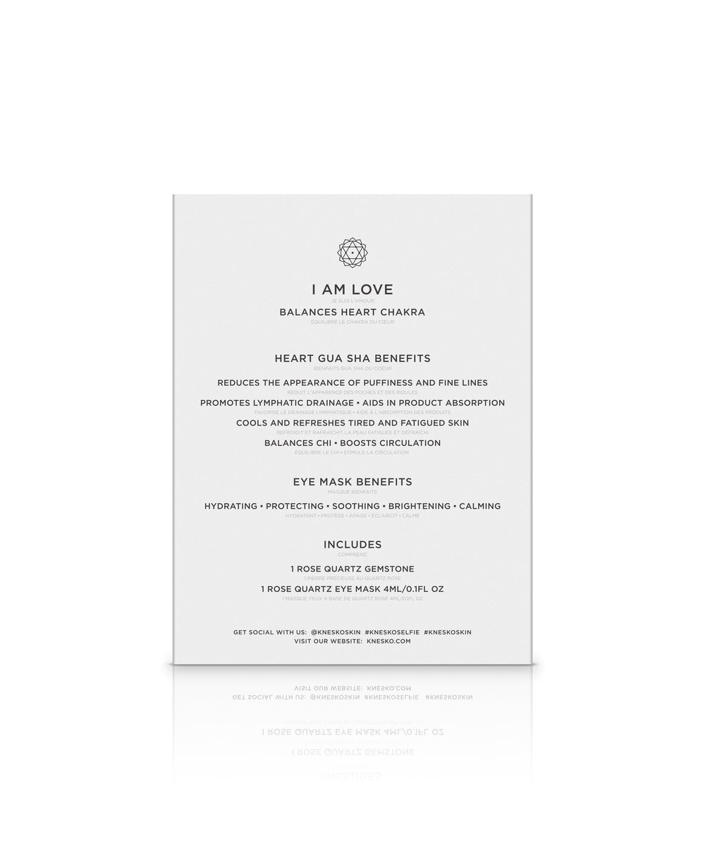 Back of the Rose Quartz Gua Sha box.