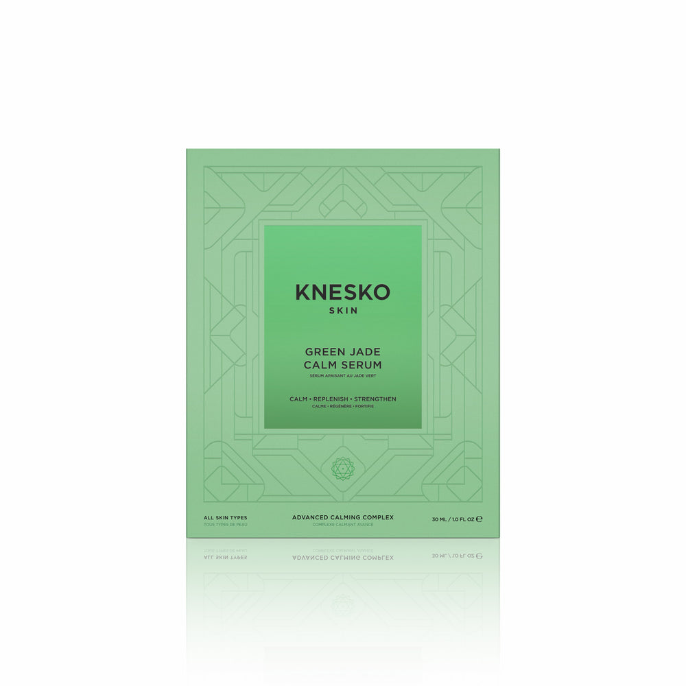 green jade serum packaging front