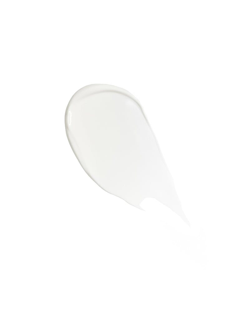 Sunscreen product swatch on a white background