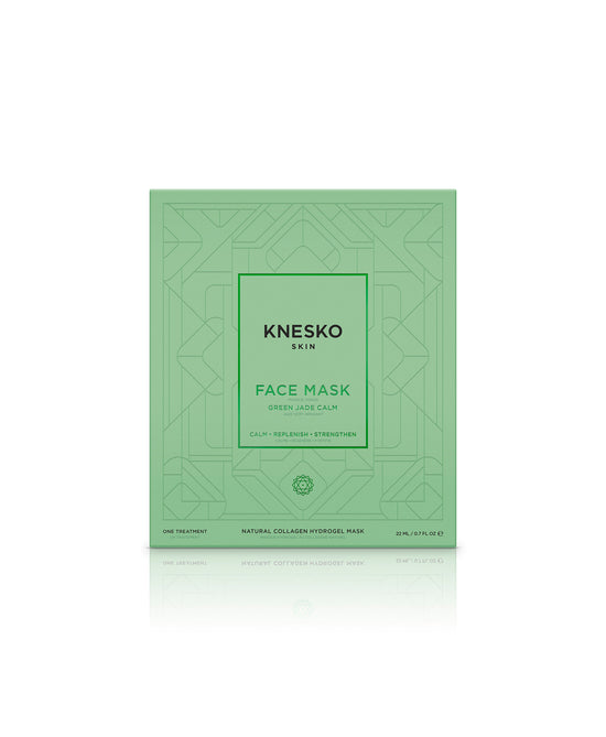 green jade collagen face mask package 