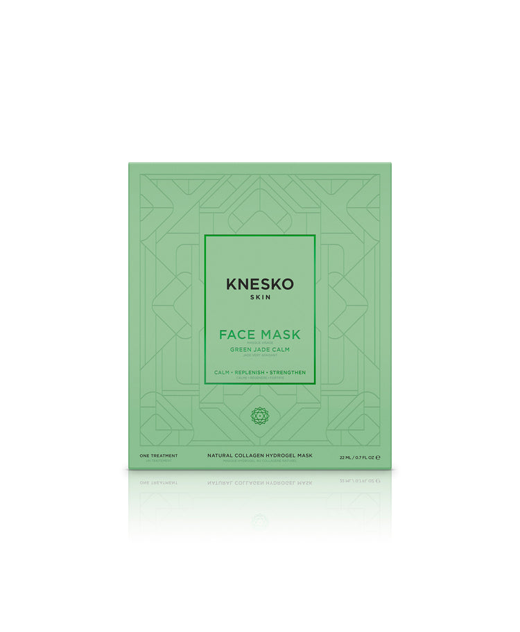 green jade collagen face mask package 