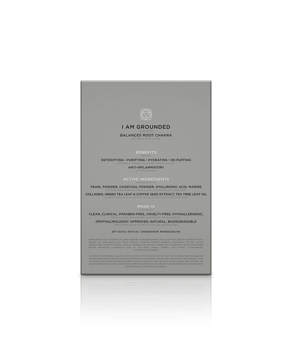 Back of a Black Pearl Detox Collagen Eye Mask box.