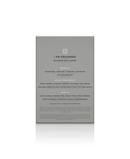 Back of a Black Pearl Detox Collagen Eye Mask box.