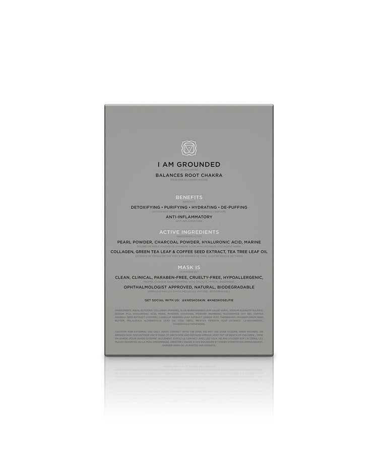 Back of a Black Pearl Detox Collagen Eye Mask box.