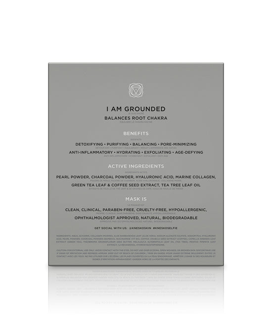 Back of a Black Pearl Detox Collagen Face Mask box.