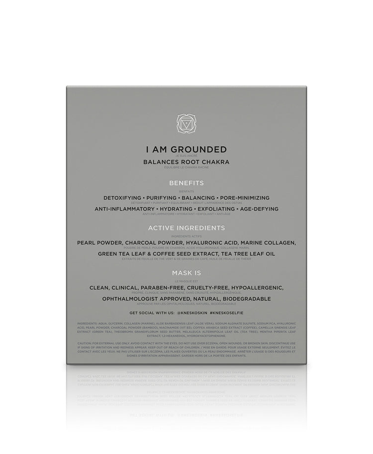 Back of a Black Pearl Detox Collagen Face Mask box.