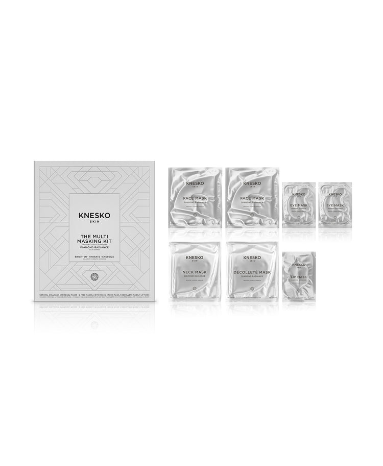 Masks included in the Diamond Radiance Collagen Multi Masking Kit.
