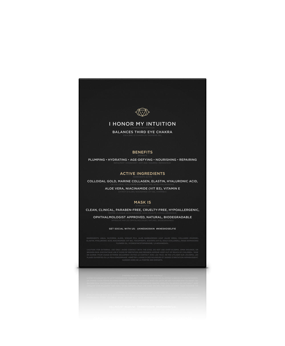 The back of a Nano Gold Repair Lip Mask box.