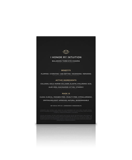 The back of a Nano Gold Repair Lip Mask box.