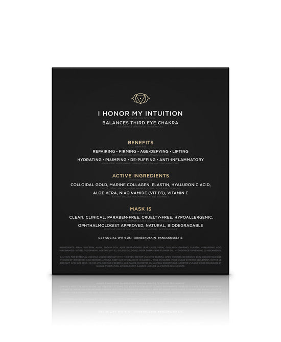 Back of the Nano Gold Repair Neck and Decollete Mask box.