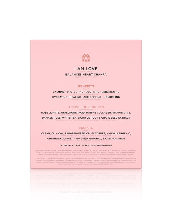 Back of the Rose Quartz Antioxidant Face Mask box.