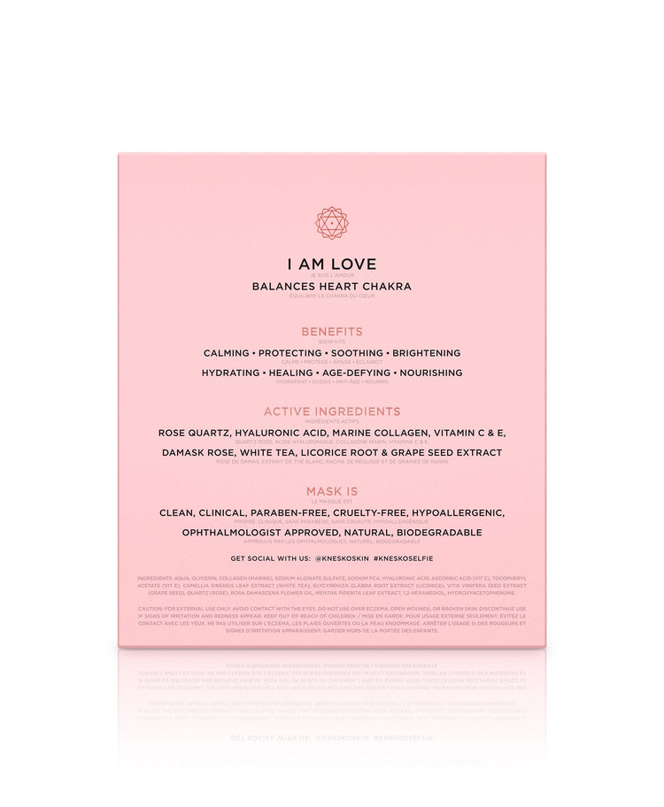 Back of the Rose Quartz Antioxidant Face Mask box.