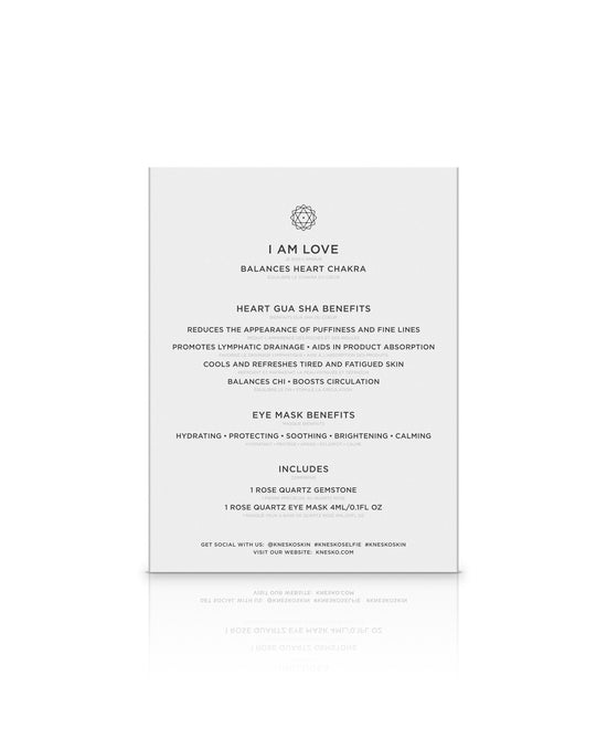 Back of the Rose Quartz Gua Sha box.